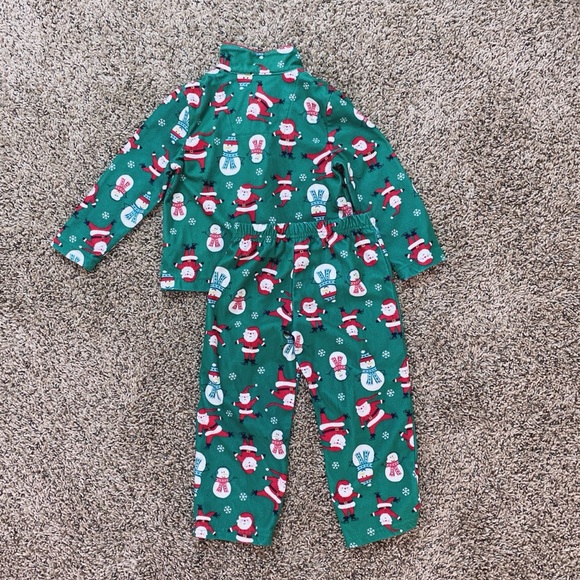 Carter’s Green Christmas Pajama Set - 3T - Picture 2 of 9